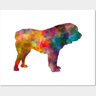 Central Asian Shepherd Dog in watercolor Posters and Art